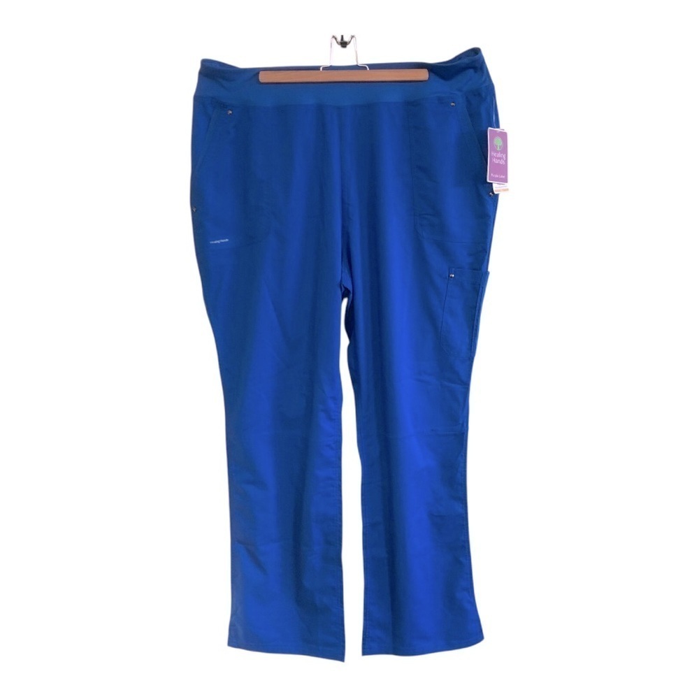 Healing Hands Women’s Purple Label Tori Yoga Knit Waistband Scrub Pants Size 2XT